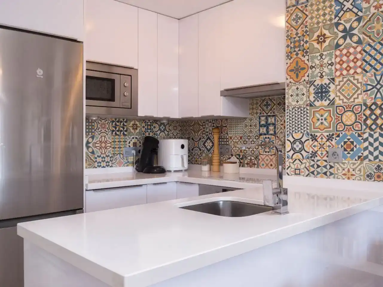 Kitchen of Flat for sale in Mijas  with Air Conditioner, Storage room and Swimming Pool
