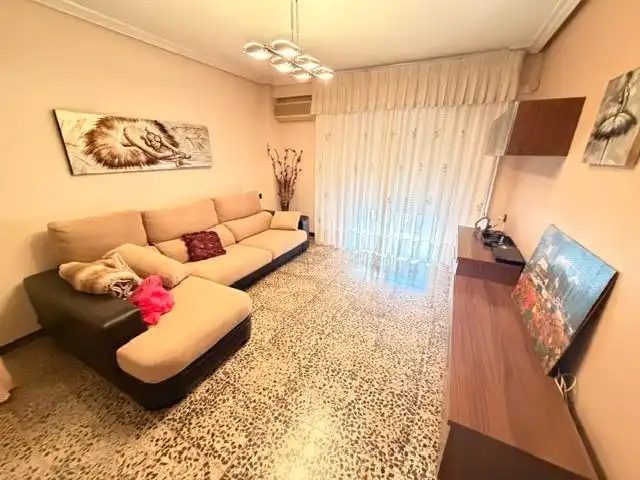 Sala d'estar de Pis de lloguer en Elche / Elx amb Aire condicionat, Moblat i Balcó