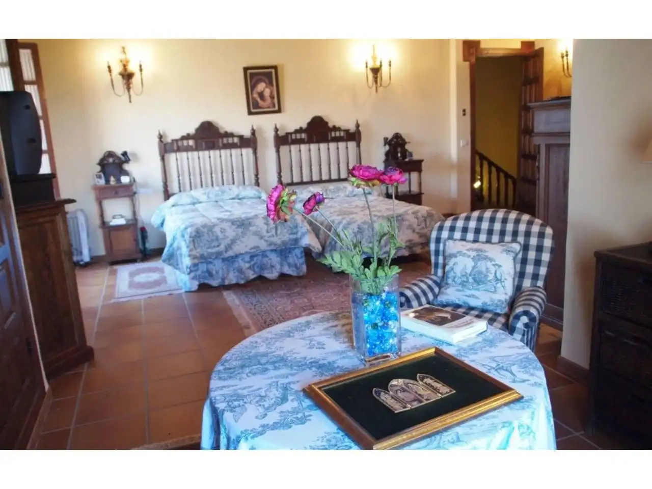 Schlafzimmer von Country house zum Verkauf in Santiponce mit Privatgarten, Terrasse und Schwimmbad