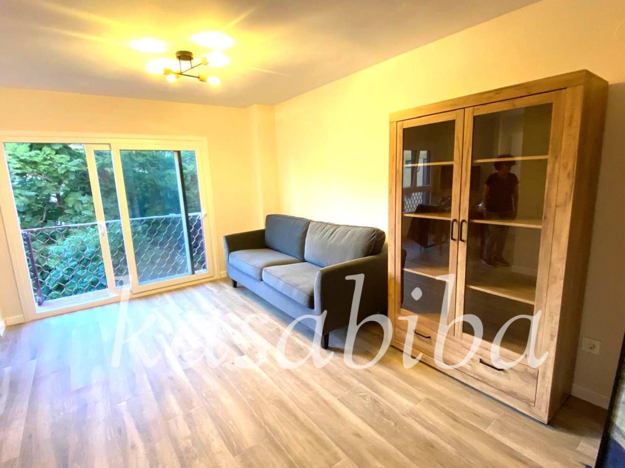 Sala d'estar de Pis de lloguer en  Valencia Capital amb Aire condicionat, Moblat i Balcó