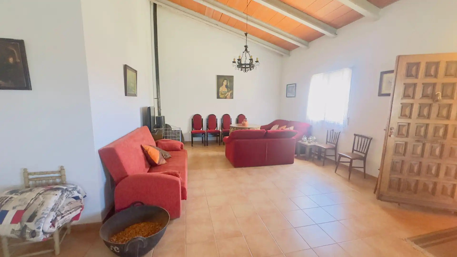 Living room of Country homes for sale in Villarrobledo  with Private garden, Furnished and Oven