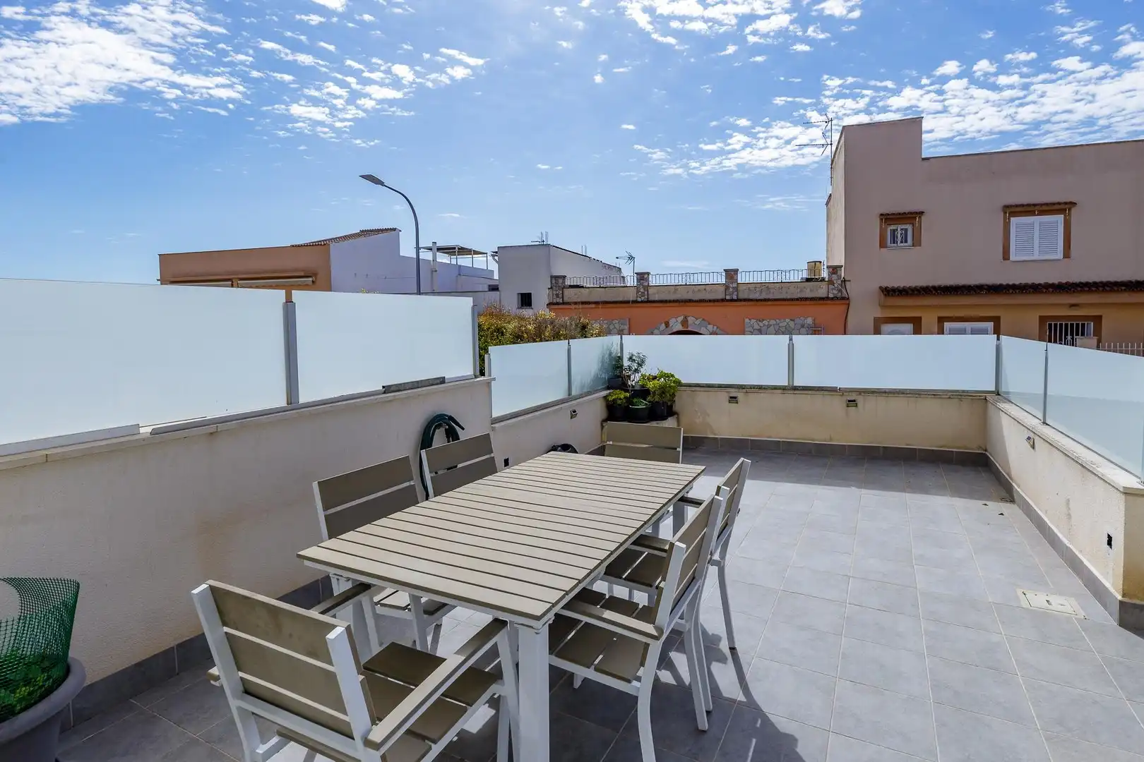 Terrassa de Casa adosada en venda en  Palma de Mallorca amb Aire condicionat, Calefacció i Jardí privat
