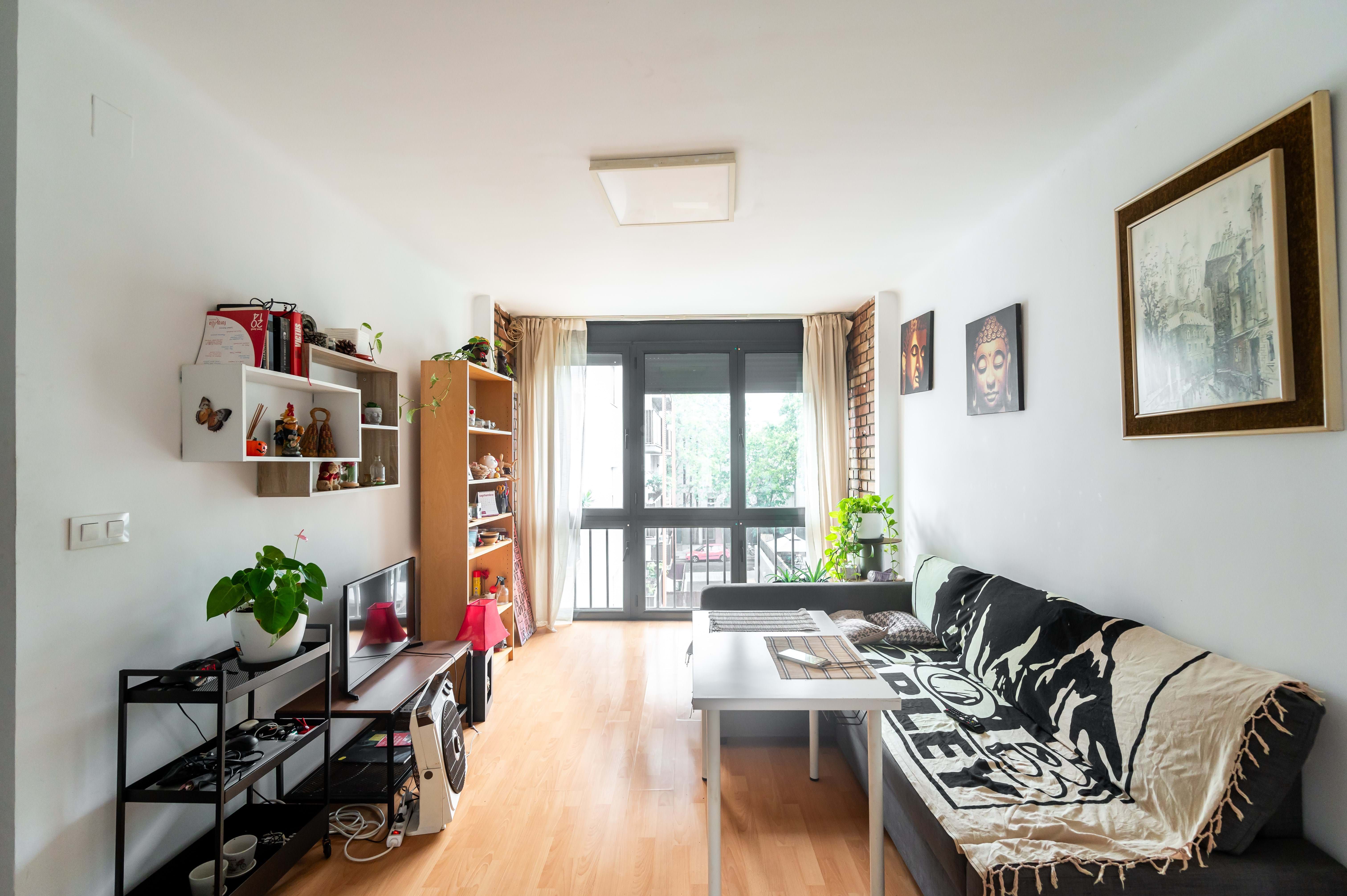 Sala de estar de Piso en venta en  Barcelona Capital con Aire acondicionado y Calefacción