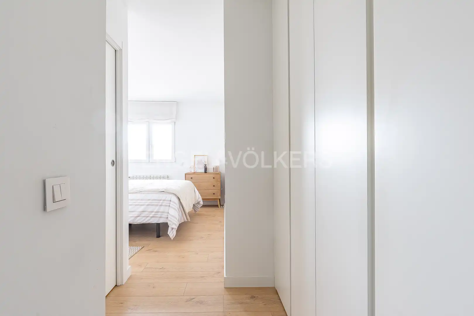 Schlafzimmer von Wohnung zur Miete in Madrid mit Klimaanlage, Heizung und Terrasse