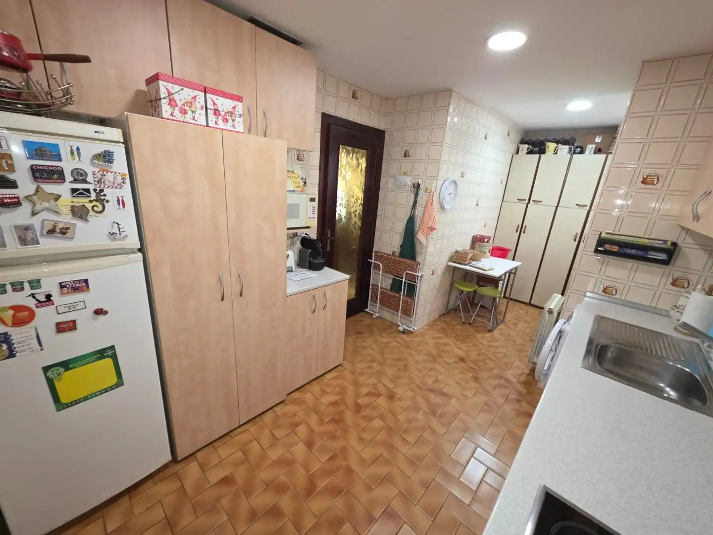 Kitchen of Flat for sale in Zaragoza  with Air Conditioner, Storage room and Furnished