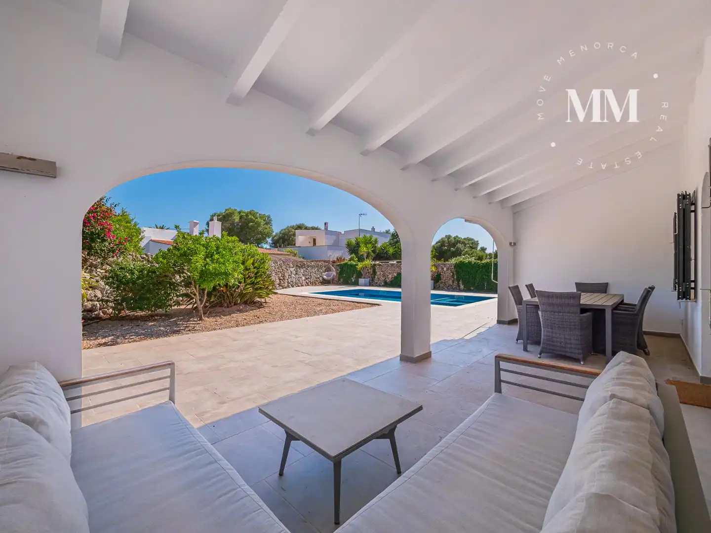 Terrassa de Casa o xalet en venda en Es Castell amb Aire condicionat, Jardí privat i Terrassa