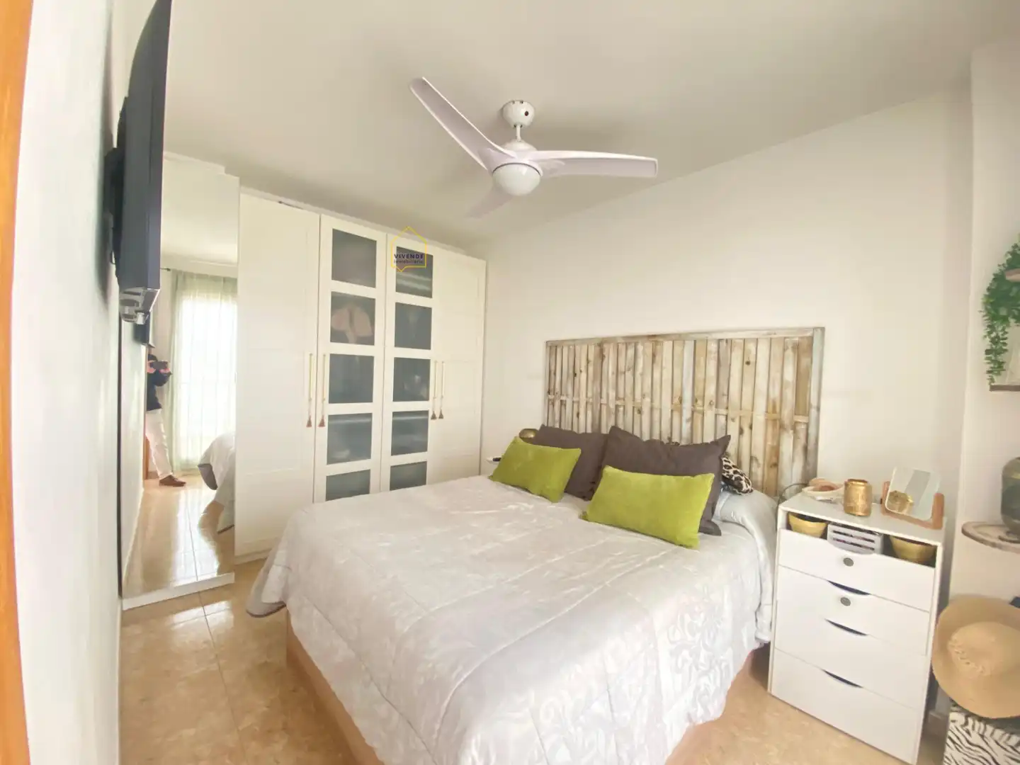 Schlafzimmer von Dachboden zum Verkauf in Lorca mit Klimaanlage, Heizung und Terrasse