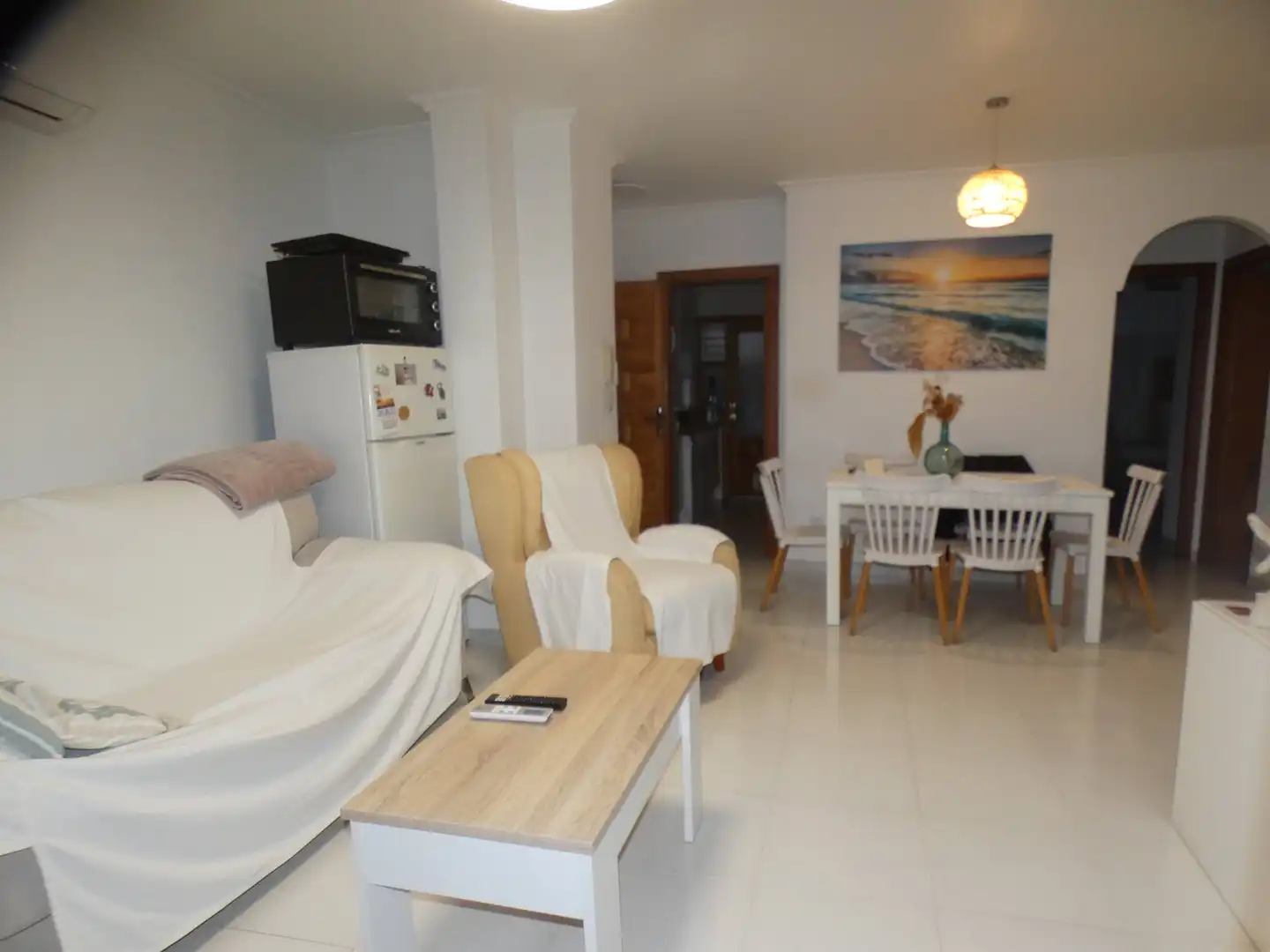 Sala d'estar de Pis en venda en San Pedro del Pinatar amb Aire condicionat, Calefacció i Moblat