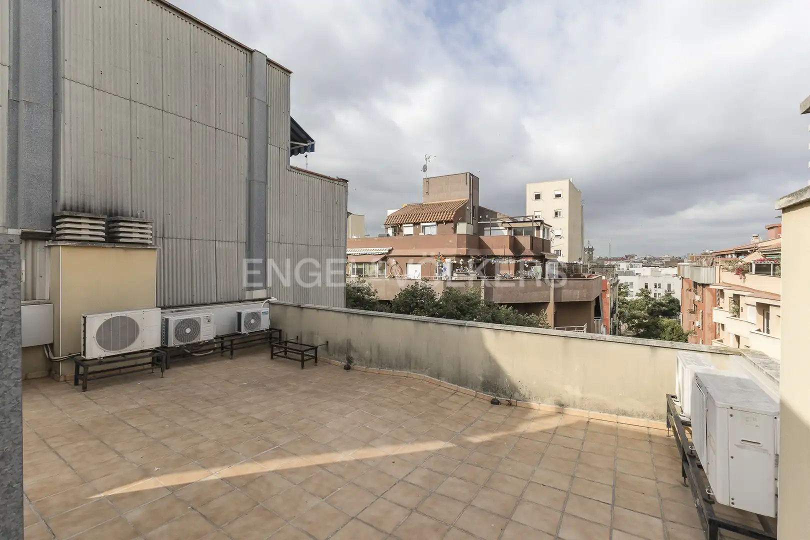 Terrace of Flat for rent in Barcelona  with Air Conditioner, Heating and Parquet flooring