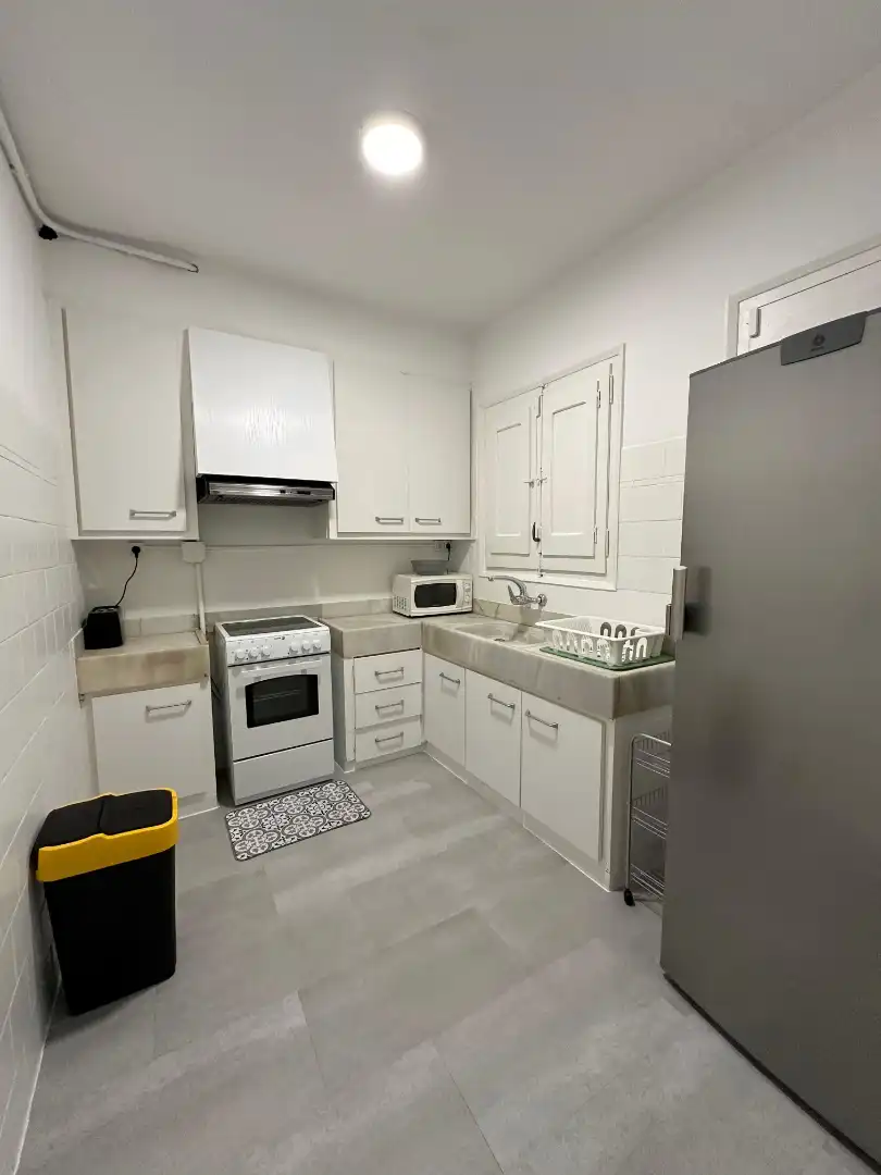 Kitchen of Flat for rent in Terrassa  with Air Conditioner, Heating and Furnished