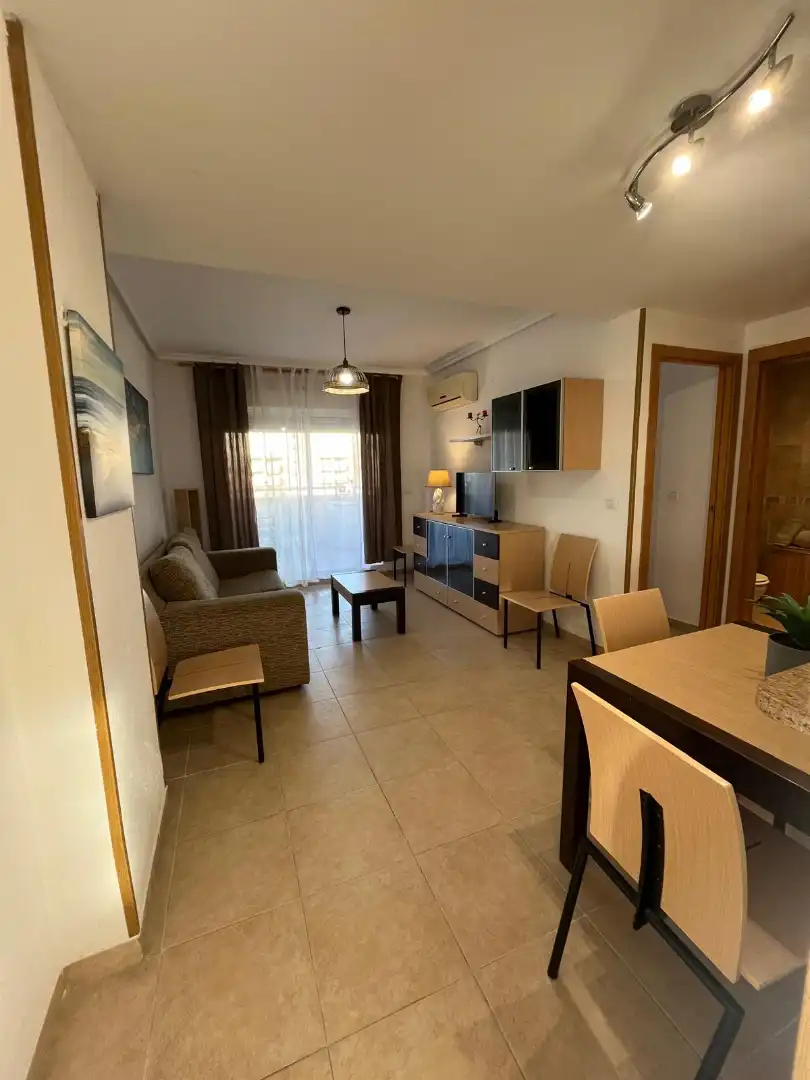 Sala de estar de Apartamento de alquiler en Oropesa del Mar / Orpesa con Aire acondicionado, Terraza y Amueblado