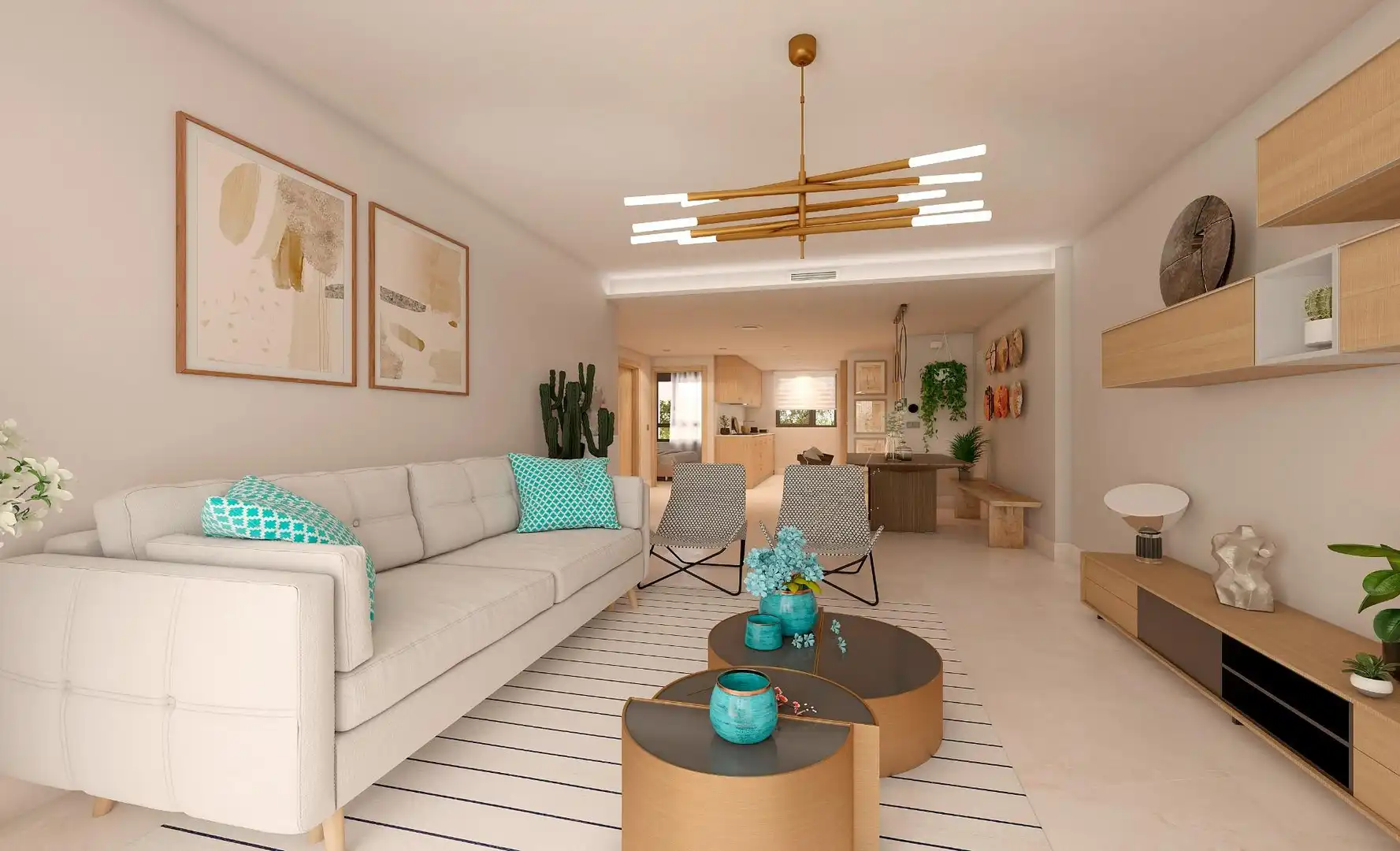 Sala d'estar de Àtic en venda en Casares amb Jardí privat, Terrassa i Piscina comunitària