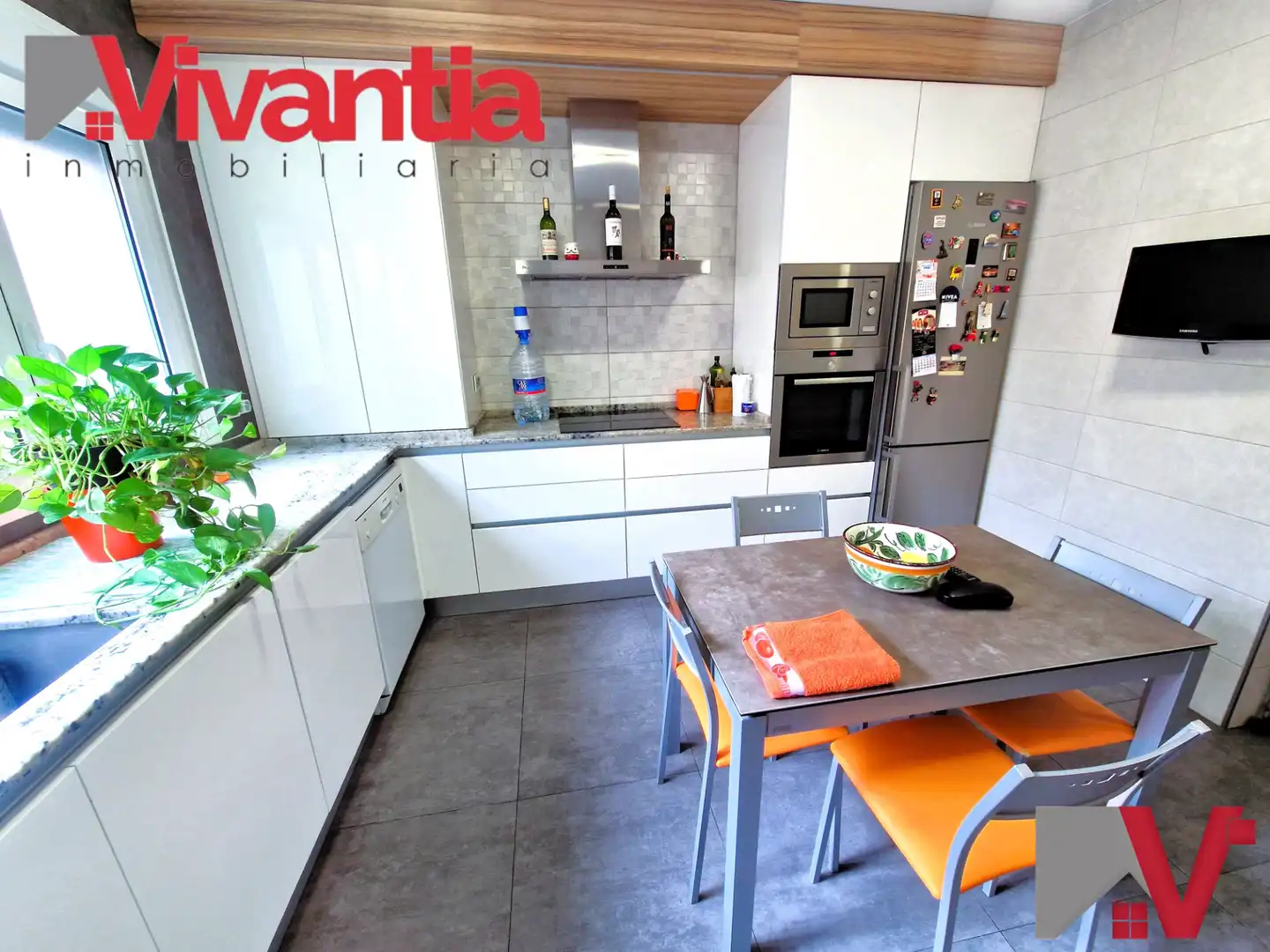 Kitchen of Flat for sale in Lorca  with Air Conditioner, Heating and Terrace