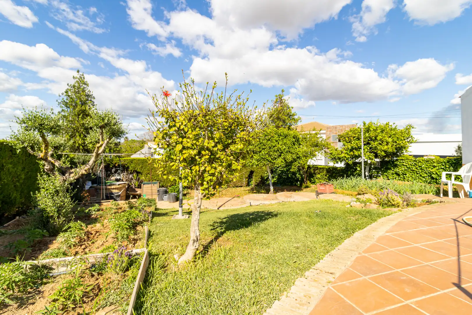 Jardín de Casa o chalet en venta en Bollullos de la Mitación con Aire acondicionado, Calefacción y Jardín privado