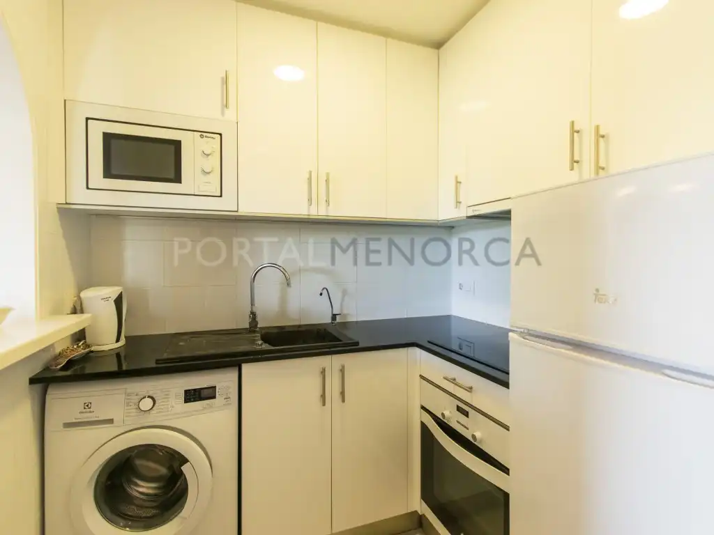Cuina de Apartament en venda en Es Mercadal amb Aire condicionat, Terrassa i Piscina