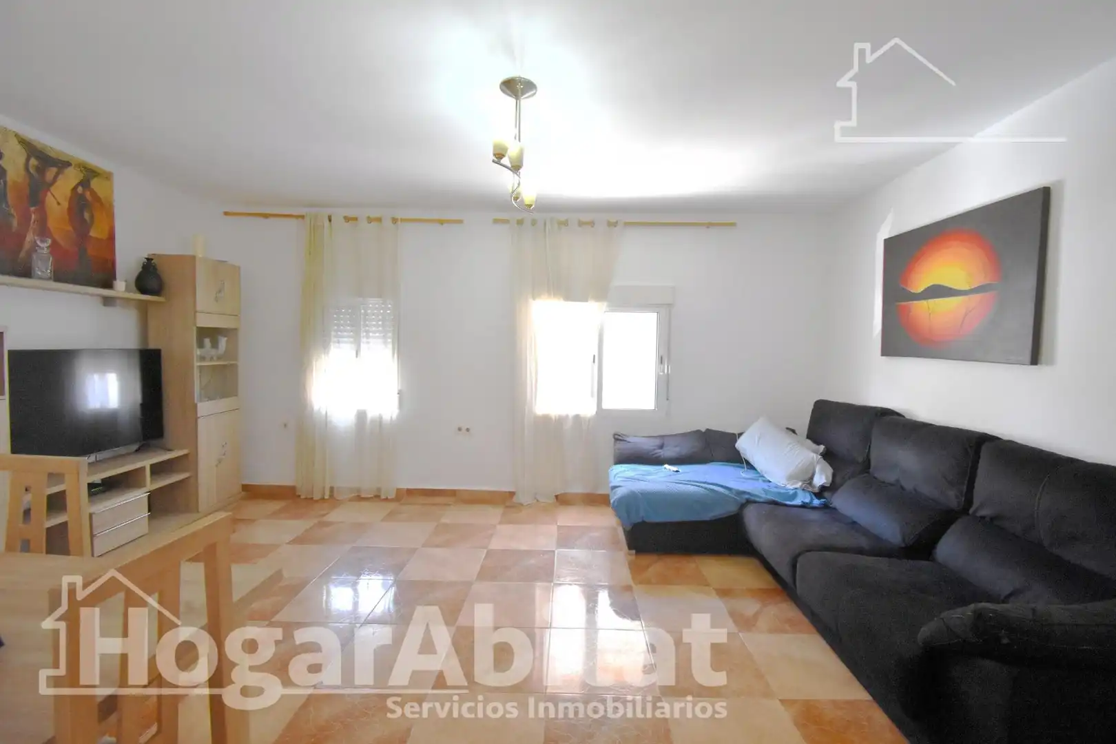 Wohnzimmer von Wohnung zum Verkauf in Alzira mit Klimaanlage, Heizung und Terrasse