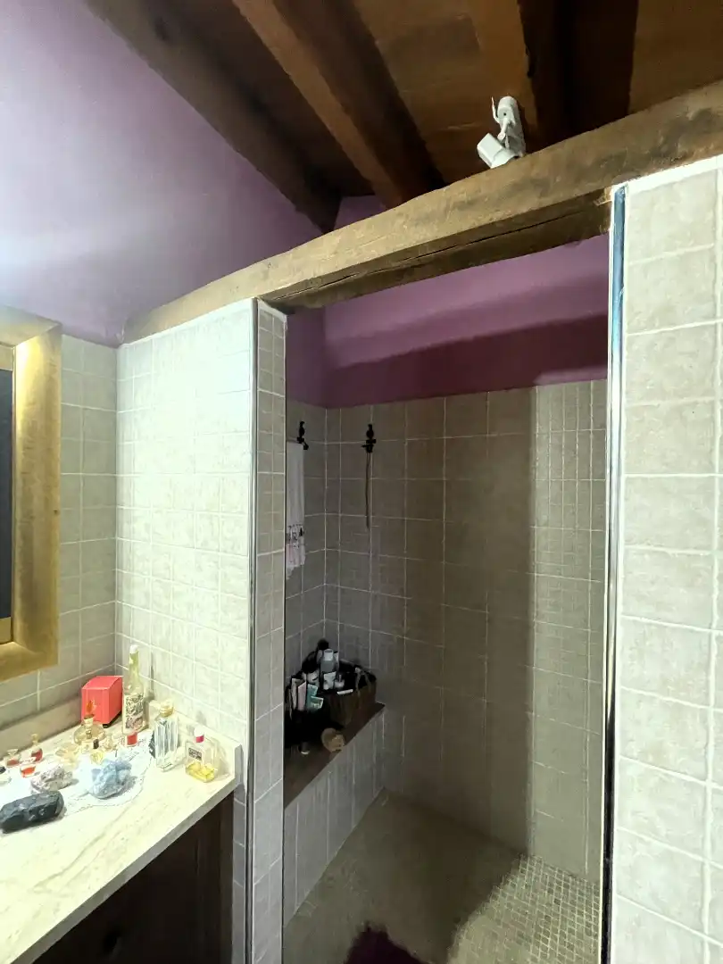 Bany de Finca rústica en venda en Mieres (Girona) amb Calefacció, Parquet i Terrassa