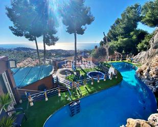 Swimming pool of House or chalet for sale in Málaga Capital  with Air Conditioner, Terrace and Swimming Pool