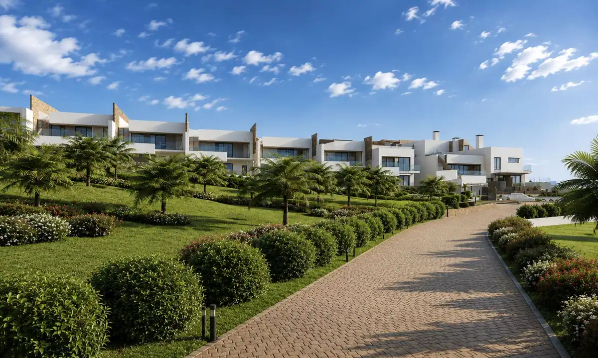 Vista exterior de Planta baixa en venda en La Alcaidesa amb Aire condicionat, Jardí privat i Terrassa