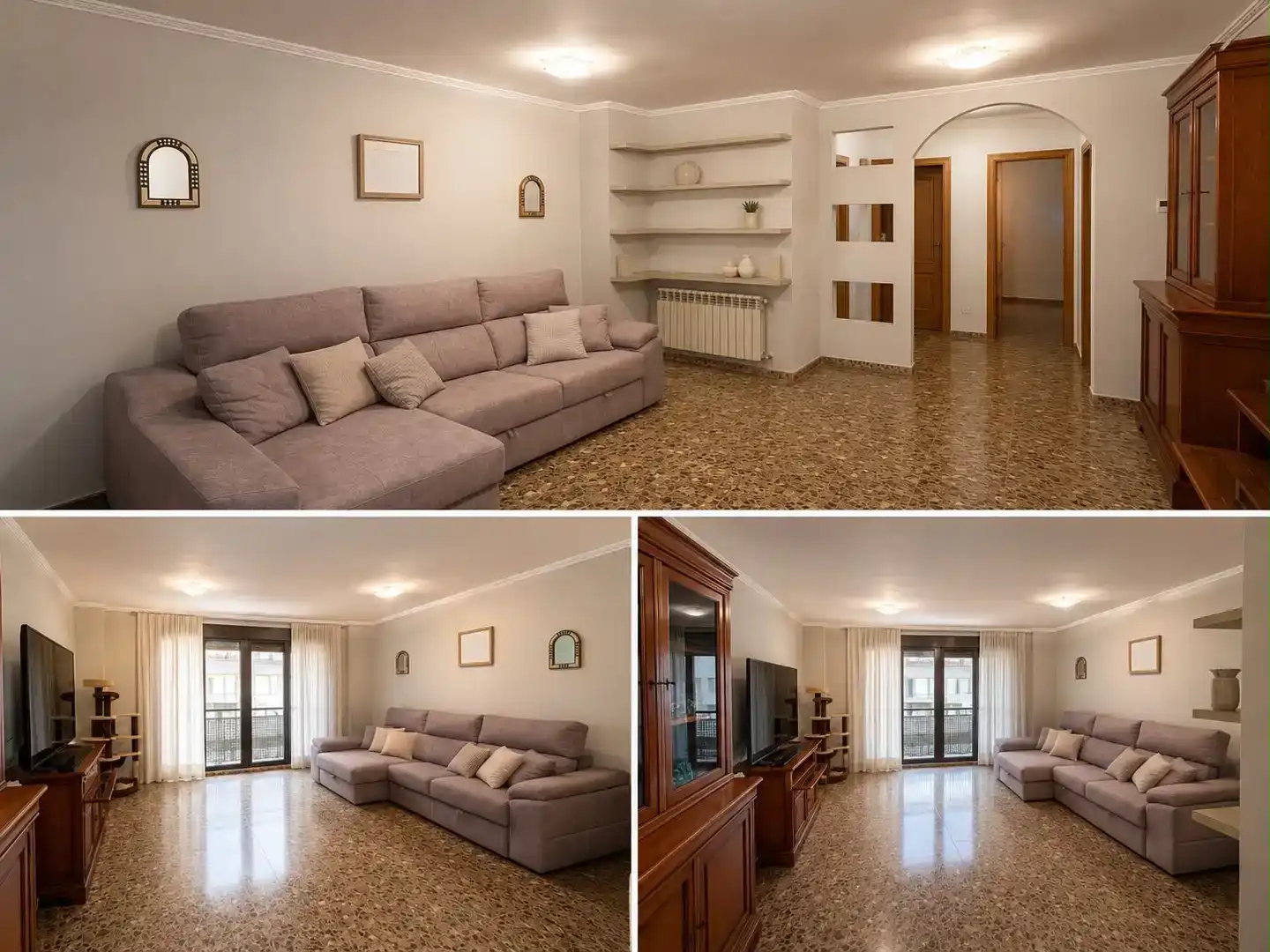 Sala d'estar de Pis en venda en Burriana / Borriana amb Balcó