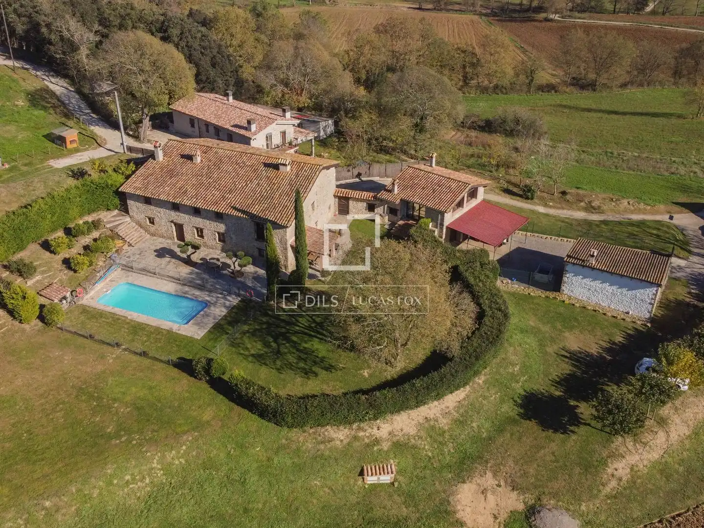 Exterior view of Country homes for sale in Santa Pau  with Private garden, Terrace and Storage room