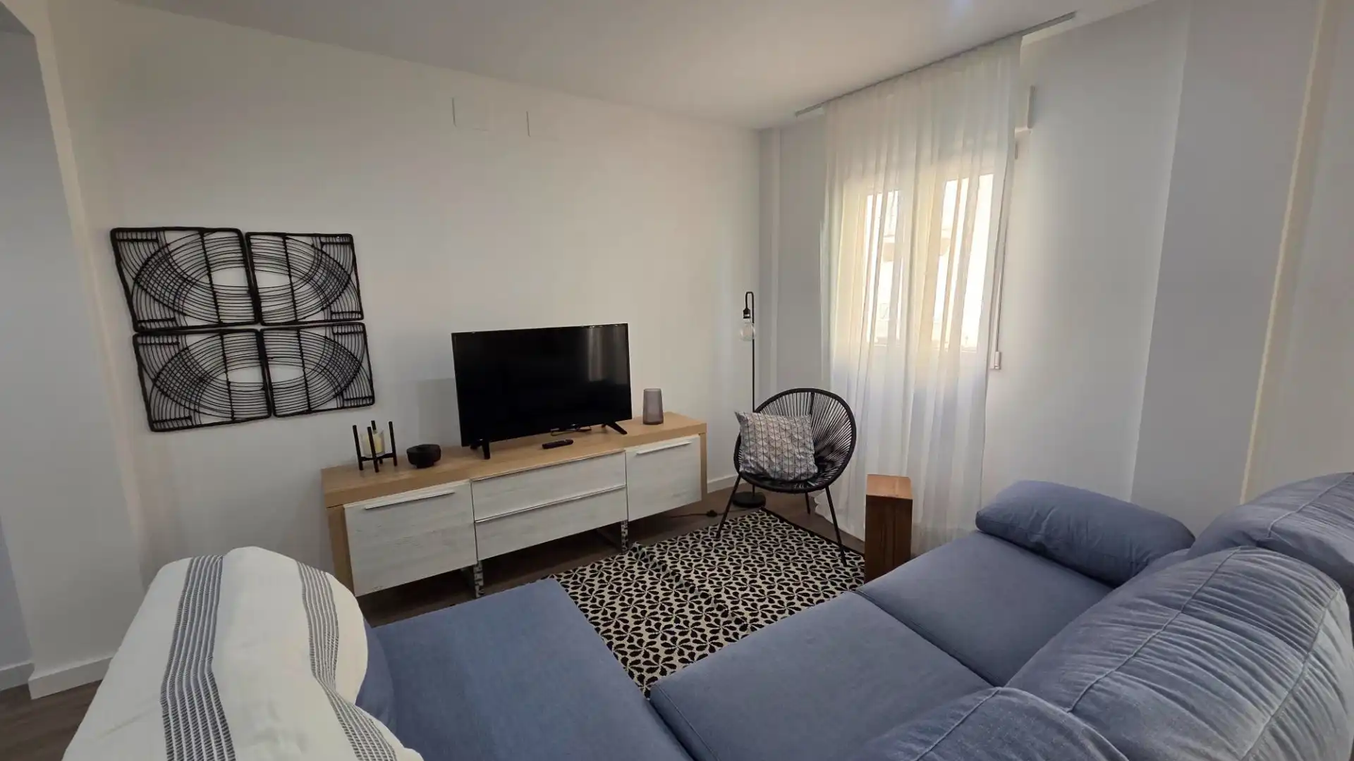 Sala de estar de Piso de alquiler en Valencia con Aire acondicionado, Amueblado y Horno