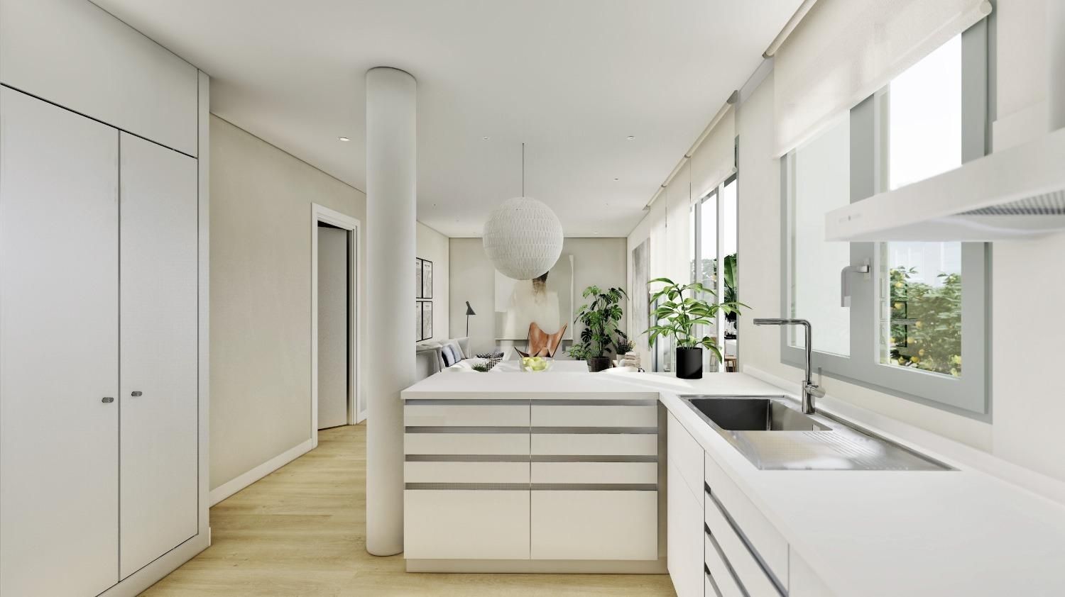 Kitchen of Attic for sale in  Madrid Capital  with Air Conditioner, Heating and Private garden