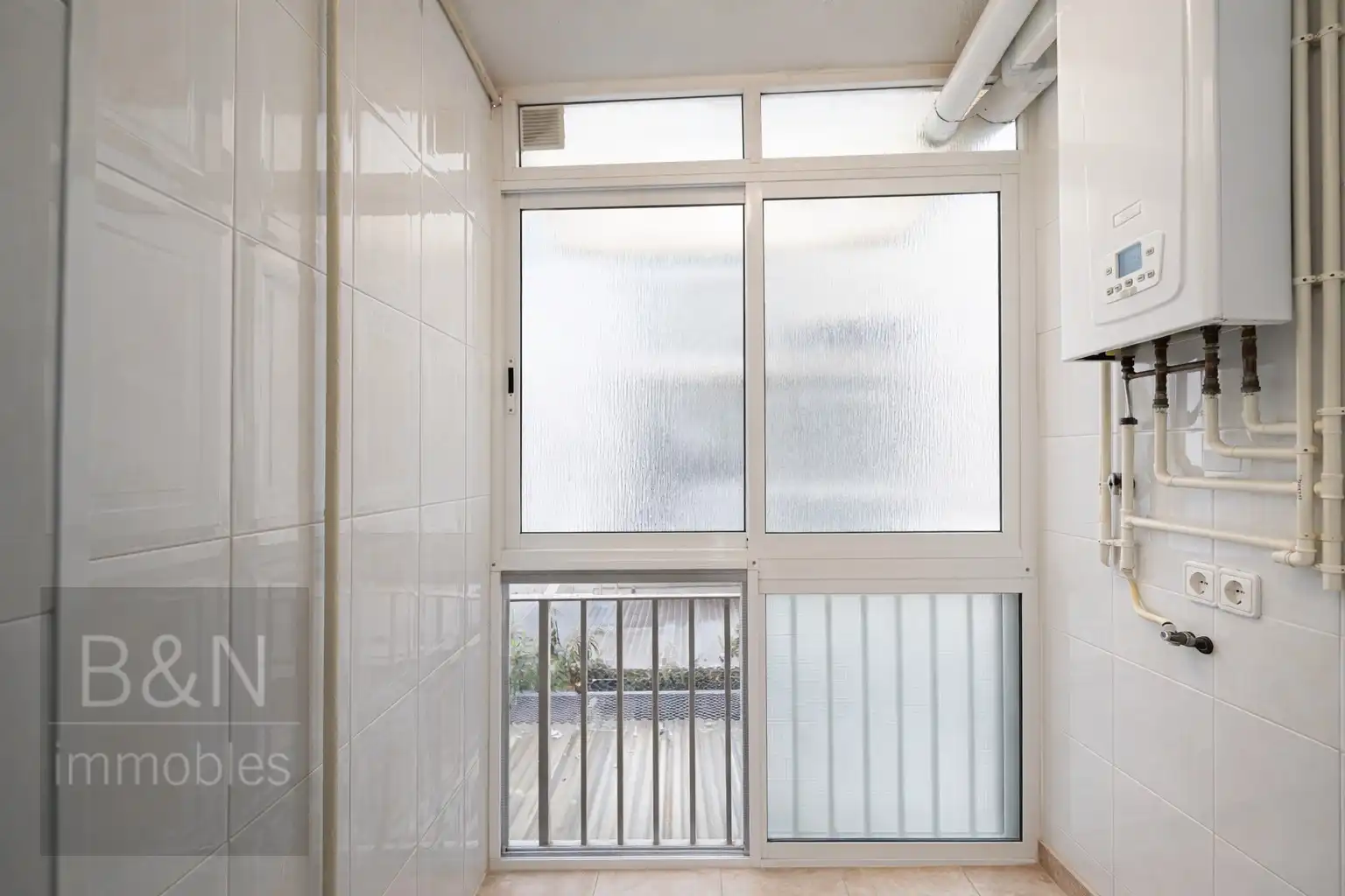 Balcony of Flat for sale in Terrassa  with Heating