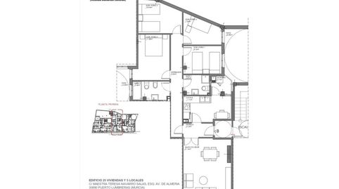 Foto 4 de Piso en venta en Calle Maestra Teresa Navarro Salas, Puerto Lumbreras, Murcia