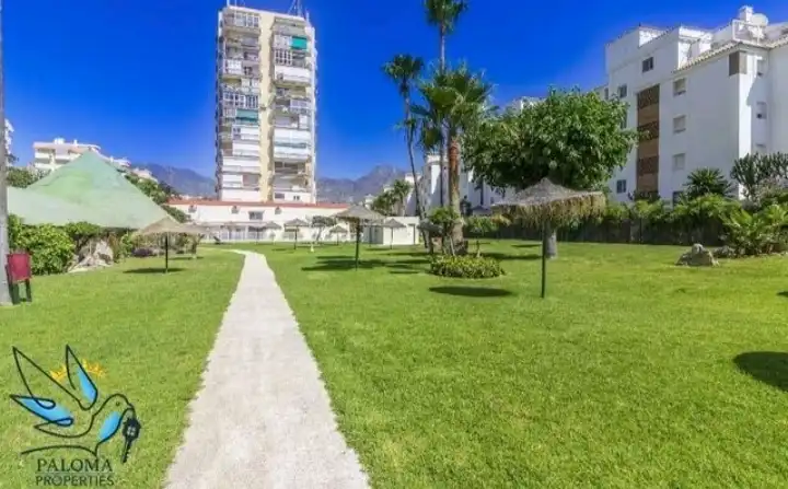 Außenansicht von Wohnung zur Miete in Benalmádena mit Klimaanlage, Möbliert und Gemeinschaftspool