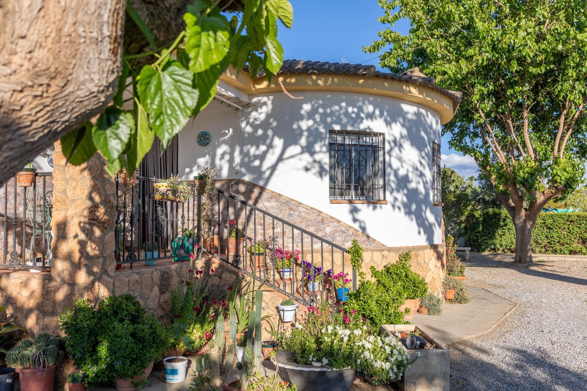 Exterior view of House or chalet for sale in Guadix  with Air Conditioner, Private garden and Community pool