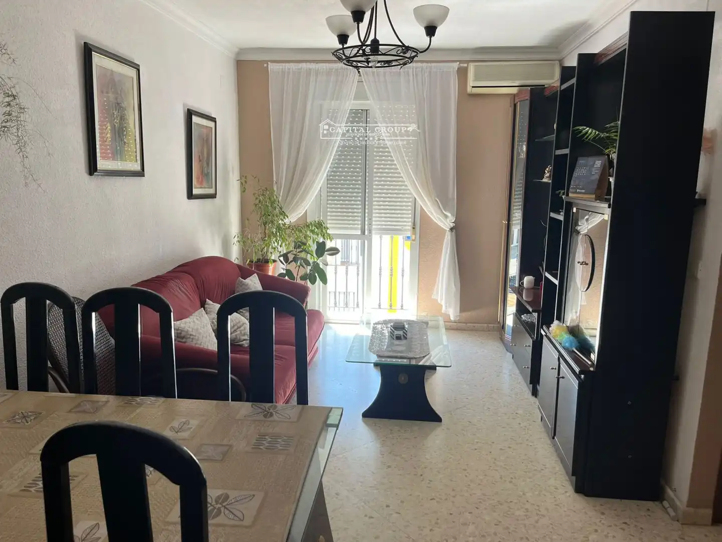 Sala d'estar de Pis en venda en Moguer amb Aire condicionat, Moblat i Forn