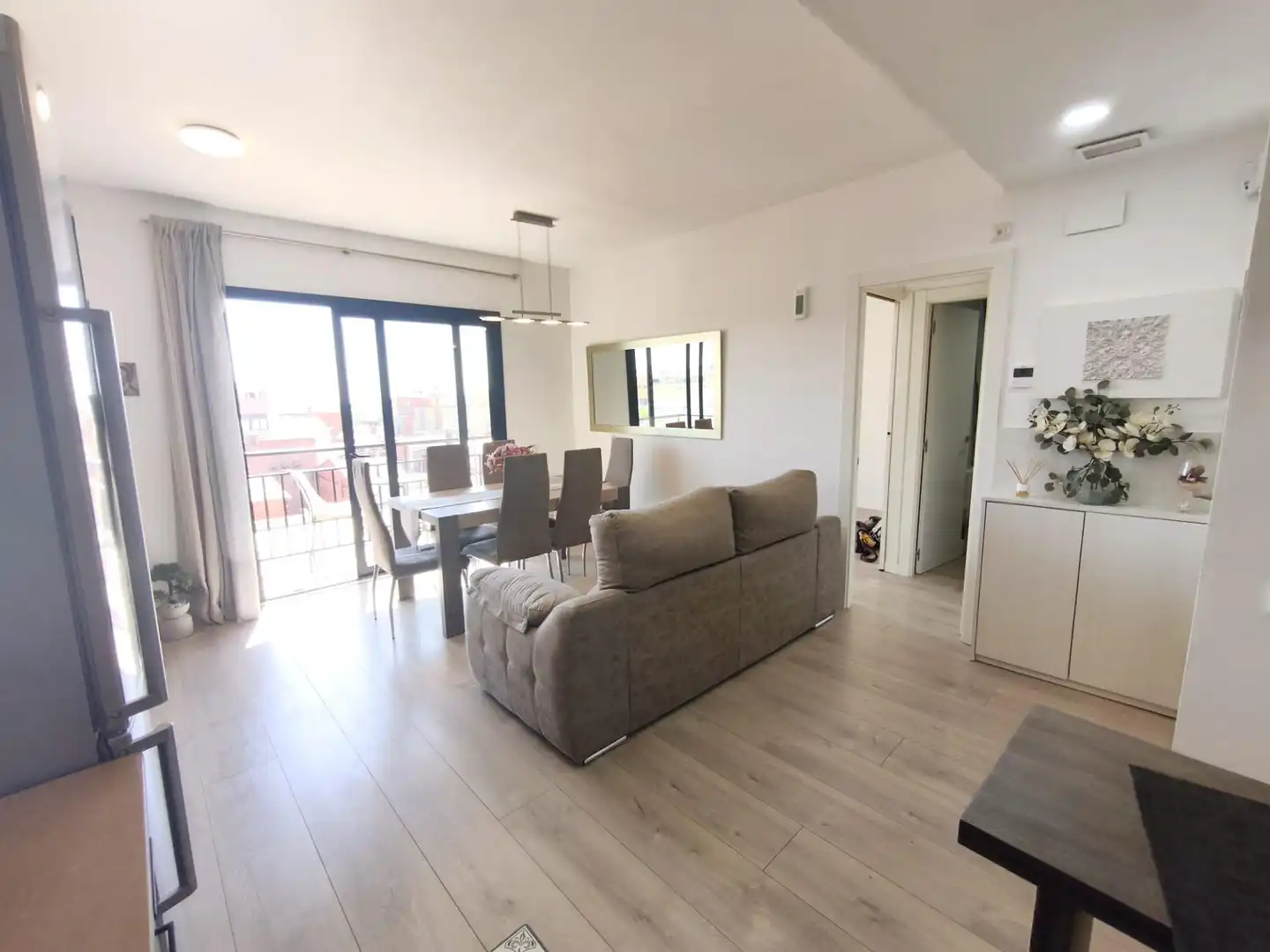 Sala de estar de Piso en venta en Terrassa con Aire acondicionado, Parquet y Alarma