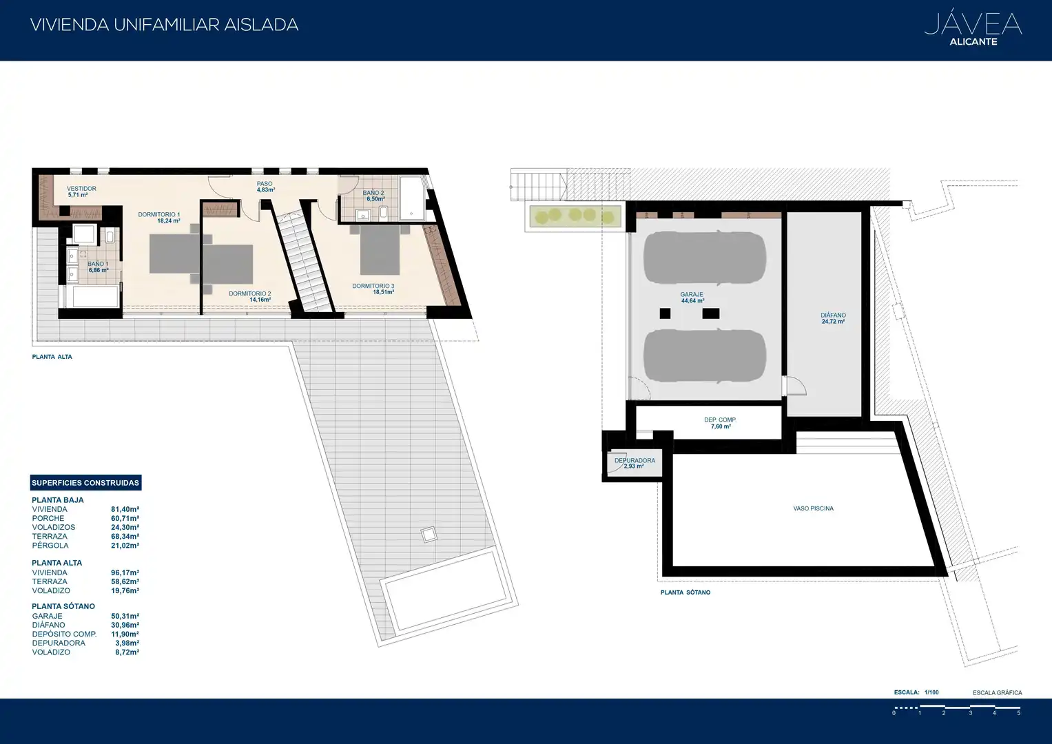 Houses for sale in Jávea / Xàbia  with Air Conditioner, Heating and Private garden