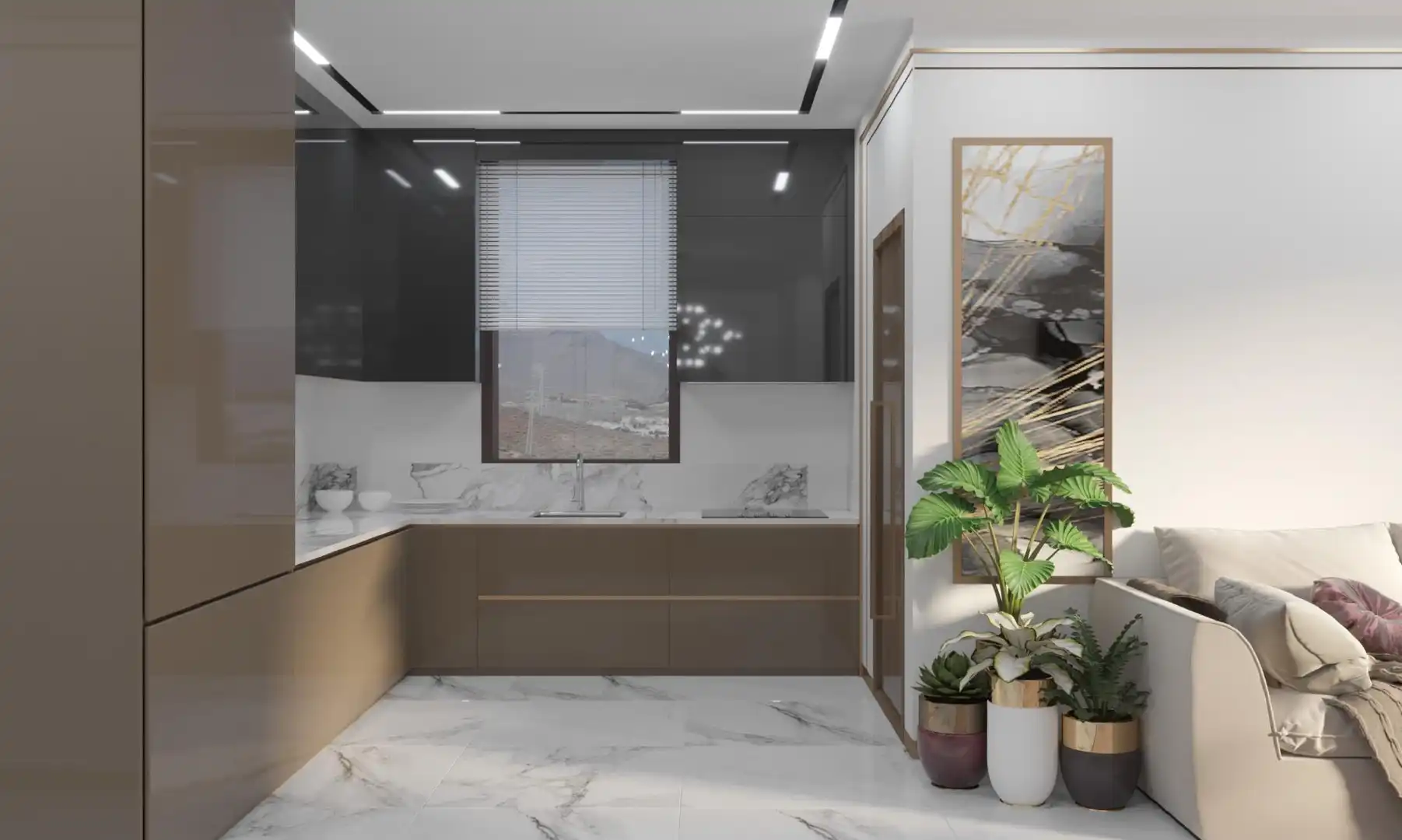 Cocina de Apartamento en venta en Arona con Trastero, Amueblado y Balcón