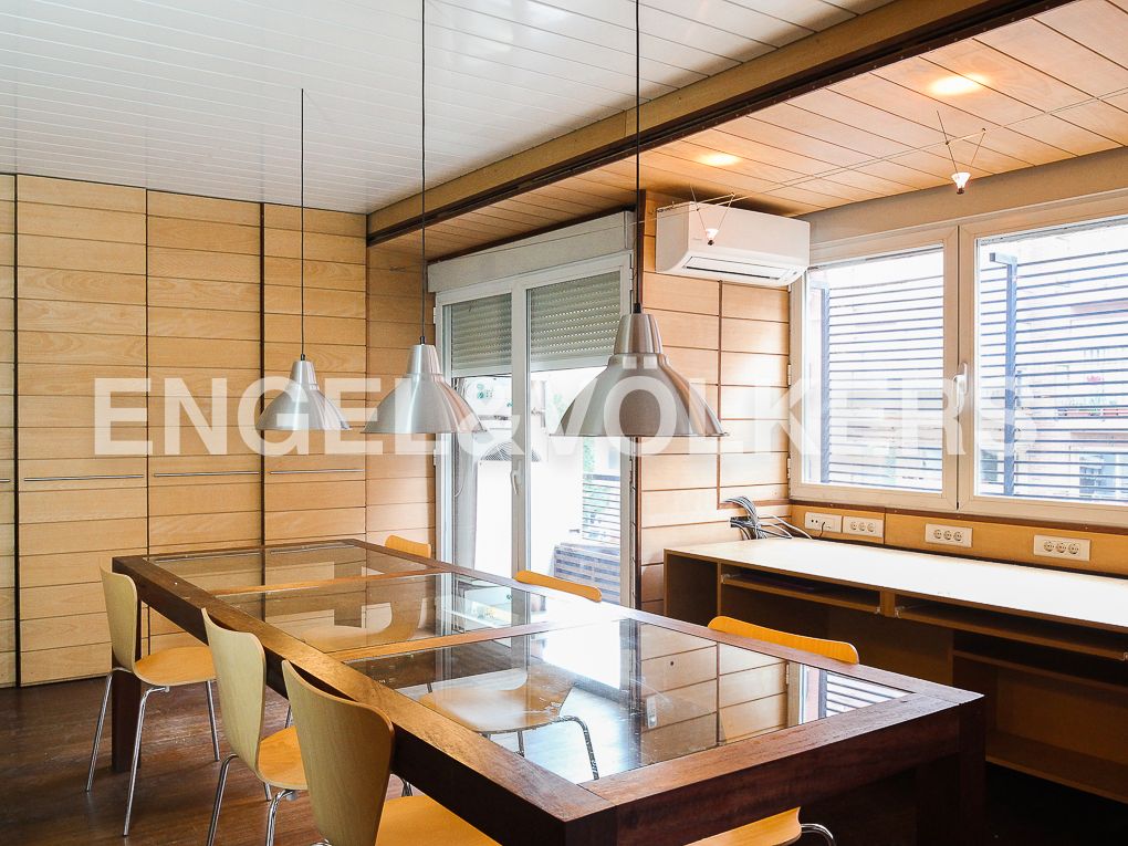 Dining room of Apartment to rent in  Valencia Capital  with Air Conditioner, Heating and Balcony