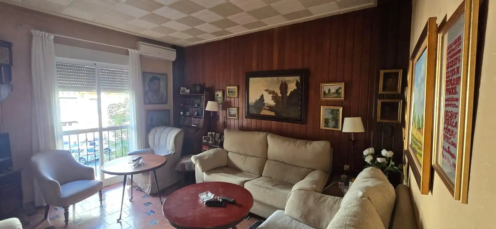 Living room of Flat for sale in Sevilla  with Air Conditioner, Terrace and Storage room