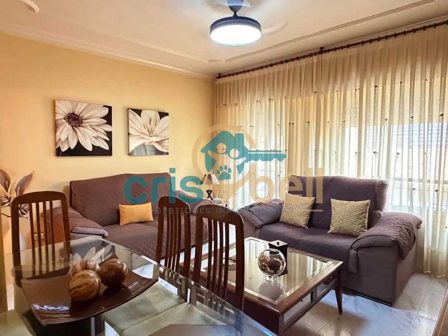 Living room of Flat for sale in Lorca  with Storage room, Furnished and Oven