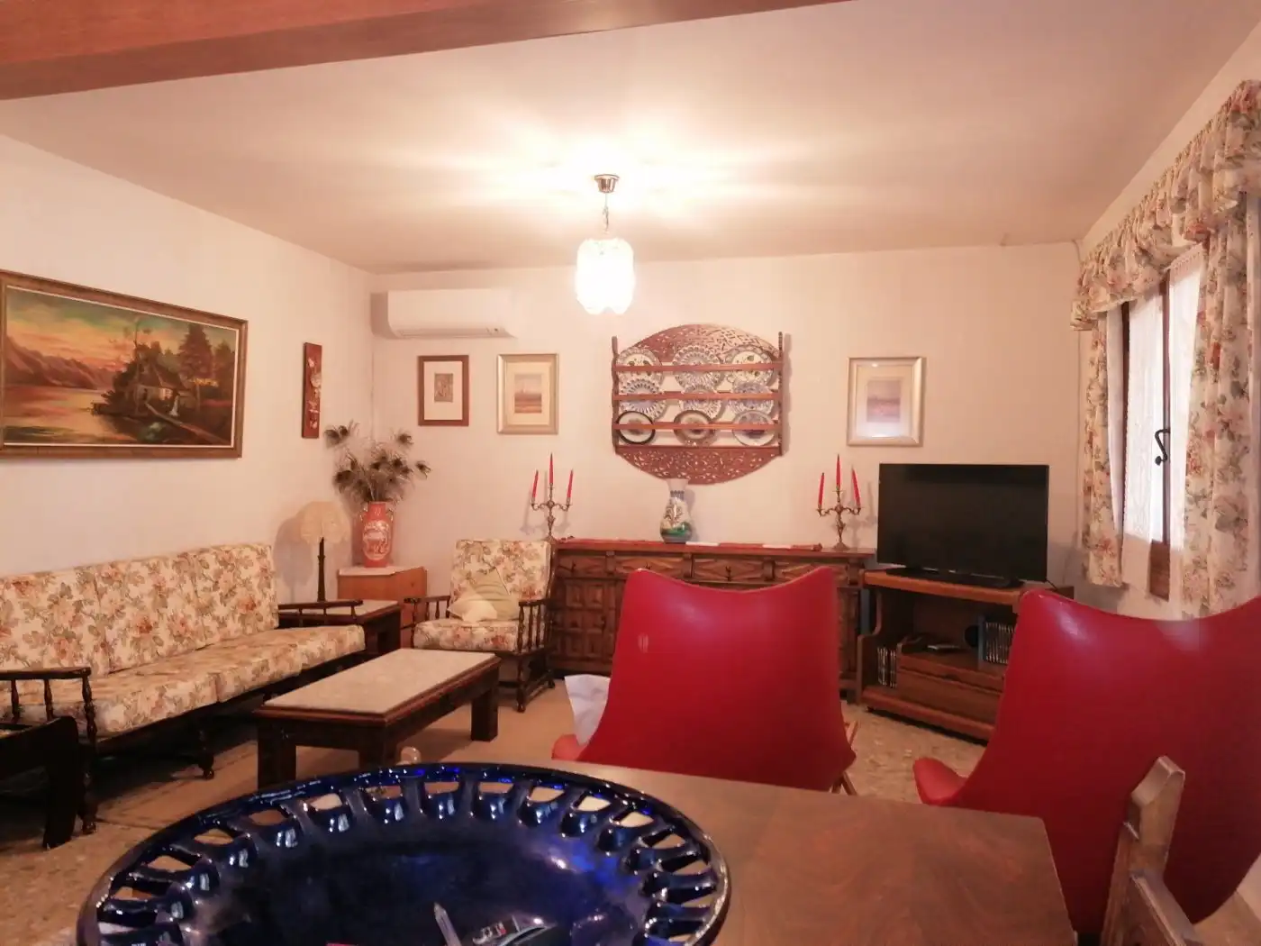 Sala d'estar de Casa o xalet en venda en Ocaña amb Calefacció, Jardí privat i Terrassa