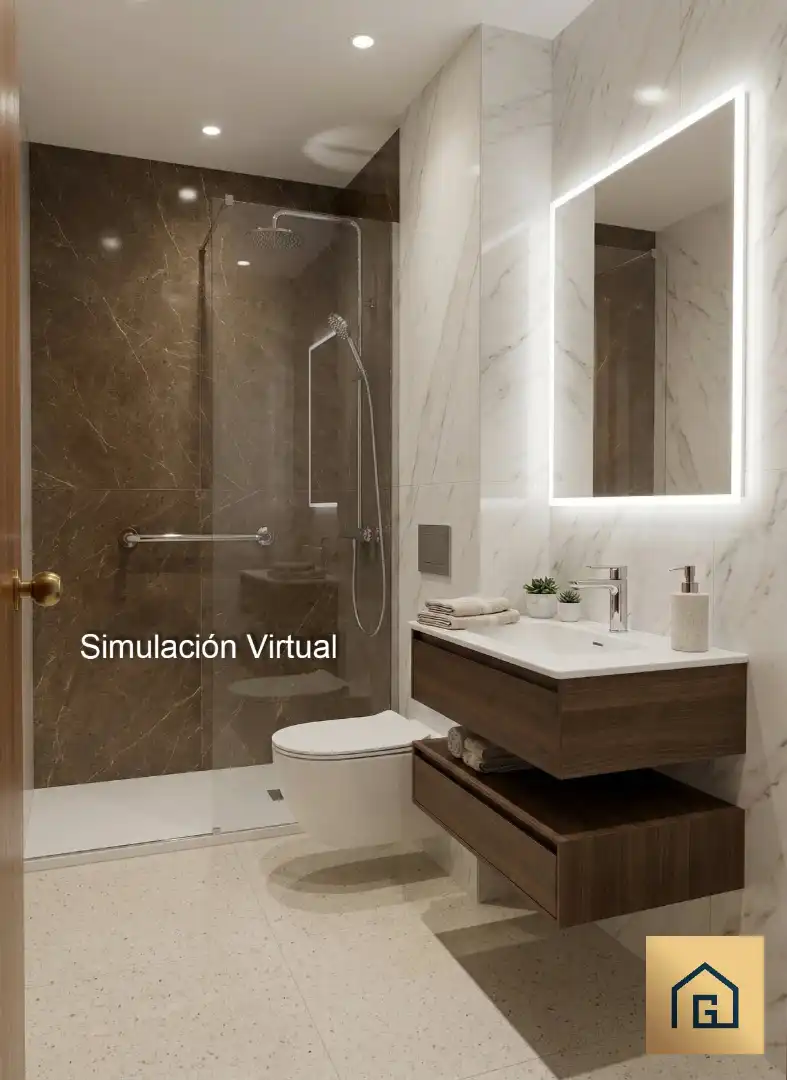 Baño de Piso en venta en Madrid con Aire acondicionado, Calefacción y Terraza