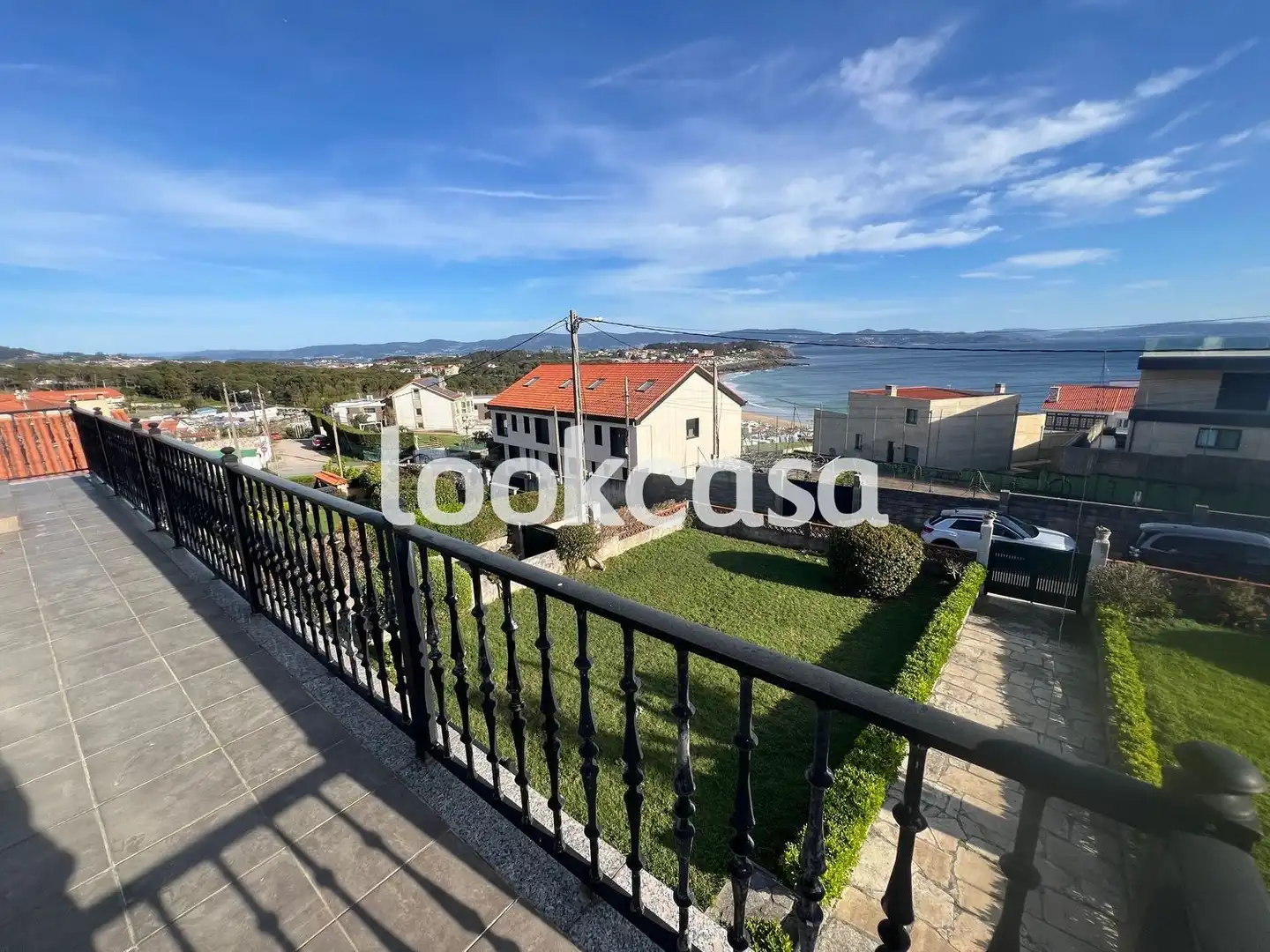 Terrassa de Casa o xalet en venda en Sanxenxo amb Calefacció, Jardí privat i Terrassa