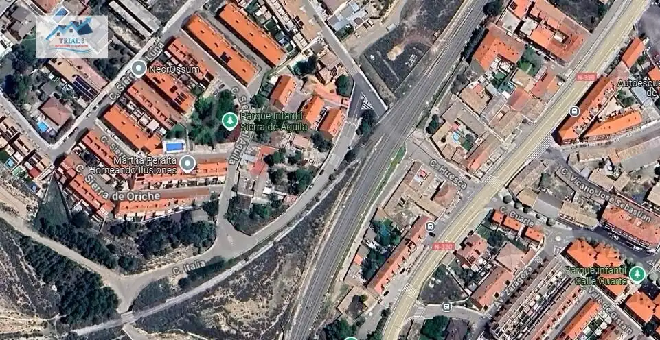 Vista exterior de Pis en venda en María de Huerva amb Terrassa