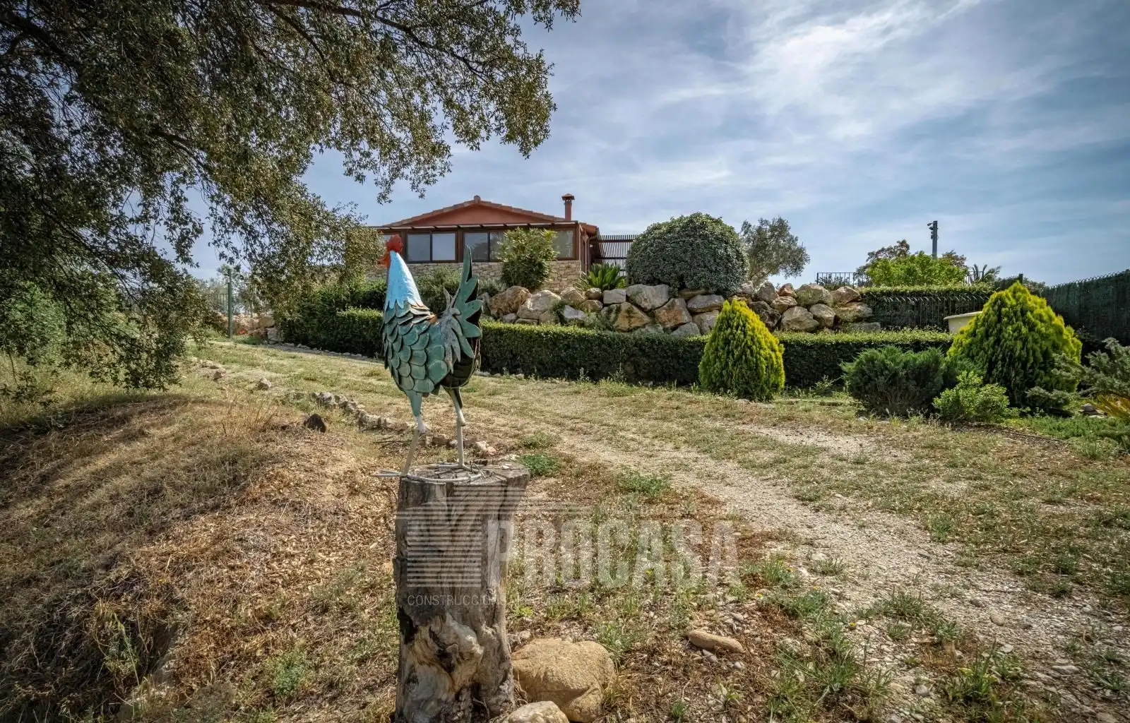 Exterior view of Houses for sale in Masarac i Vilarnadal  with Air Conditioner, Storage room and Swimming Pool