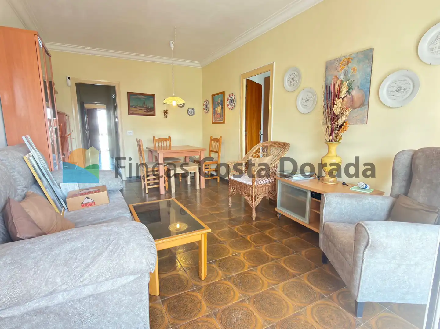 Wohnzimmer von Wohnung zum Verkauf in Cubelles mit Klimaanlage, Terrasse und Möbliert