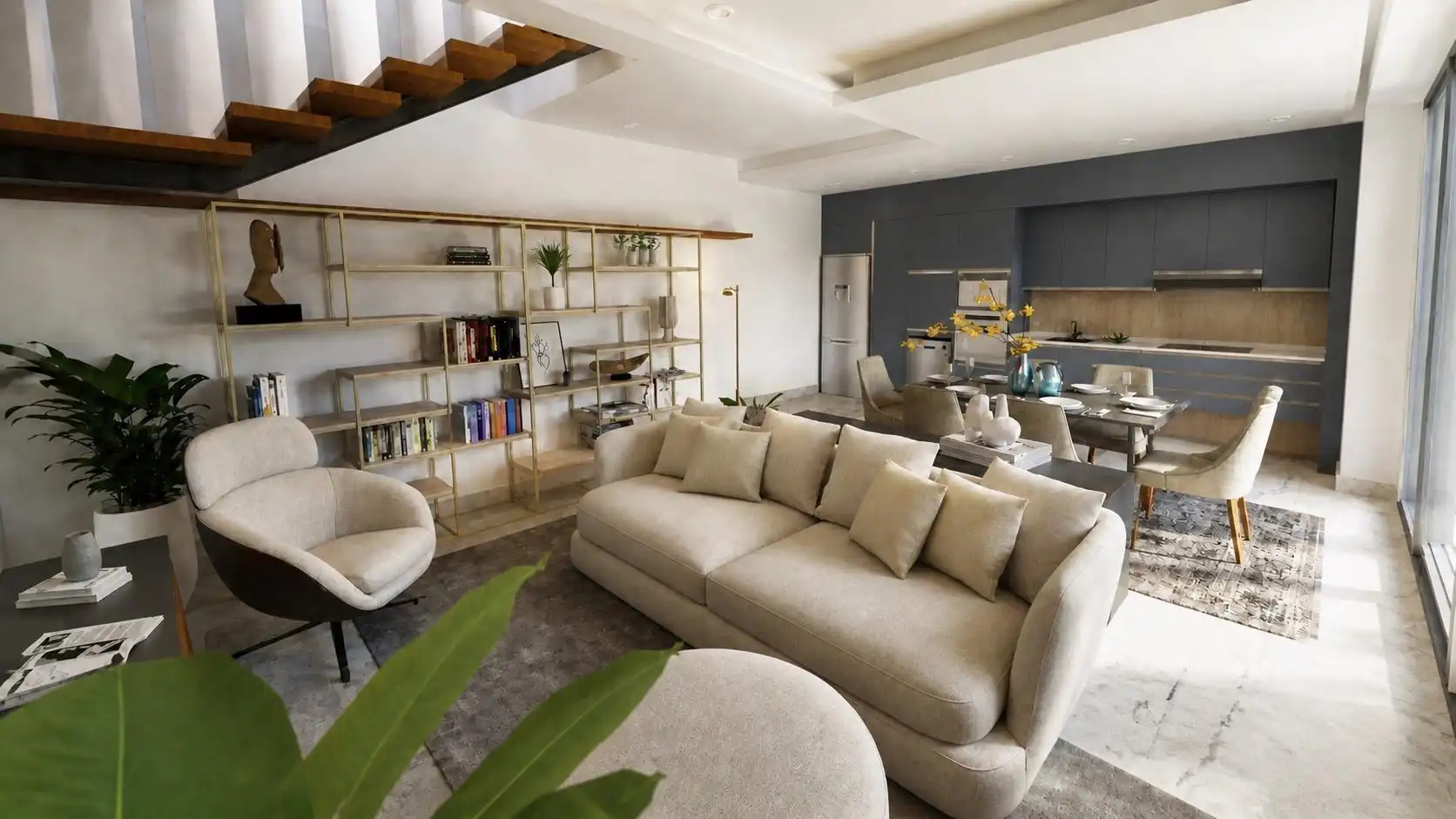 Living room of Detached homes for sale in La Oliva  with Air Conditioner, Private garden and Terrace