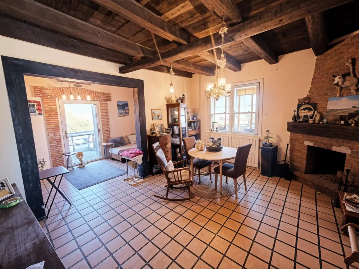 Sala de estar de Finca rústica en venta en Santa Eulàlia de Ronçana con Aire acondicionado, Calefacción y Jardín privado