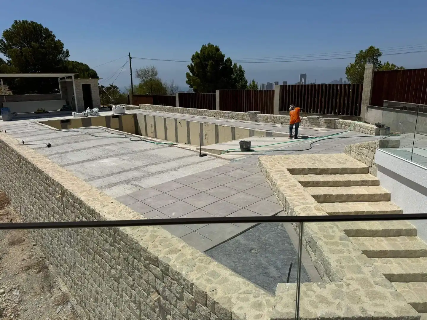 Piscina de Casa o chalet en venta en Benidorm con Aire acondicionado, Jardín privado y Terraza