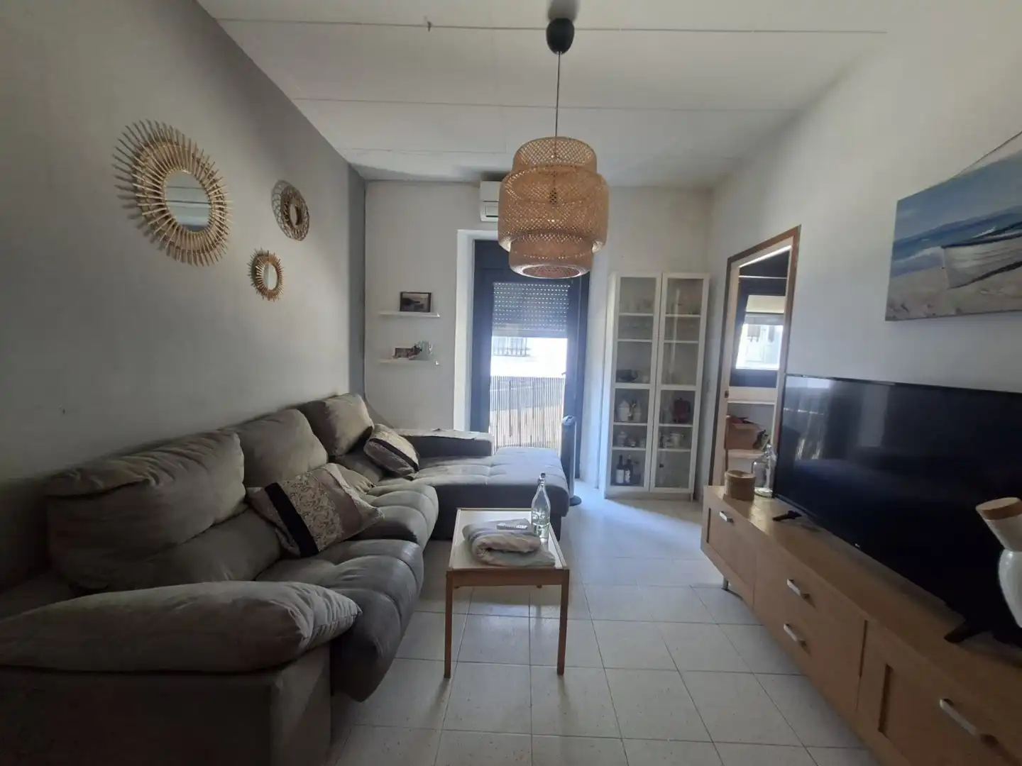 Sala d'estar de Casa adosada en venda en Portbou amb Aire condicionat, Calefacció i Terrassa