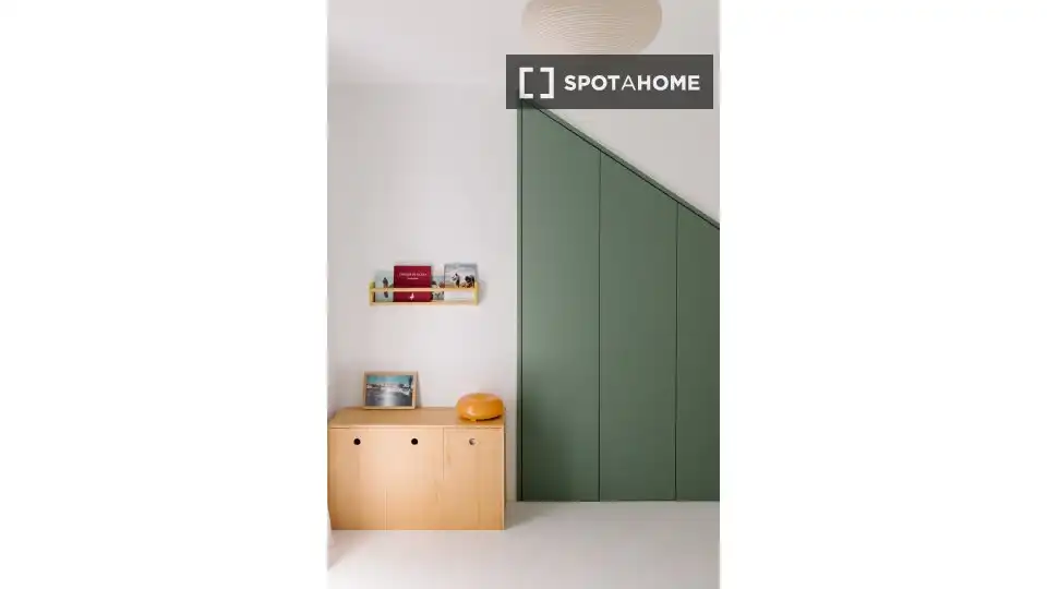 Habitación de Apartamento para compartir en Tinajo con Aire acondicionado, Terraza y Amueblado