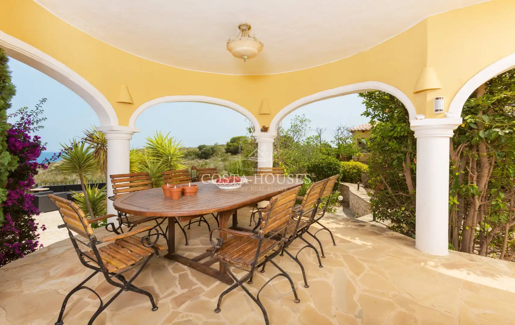 Terrassa de Casa o xalet en venda en Benitachell / El Poble Nou de Benitatxell amb Aire condicionat, Jardí privat i Terrassa
